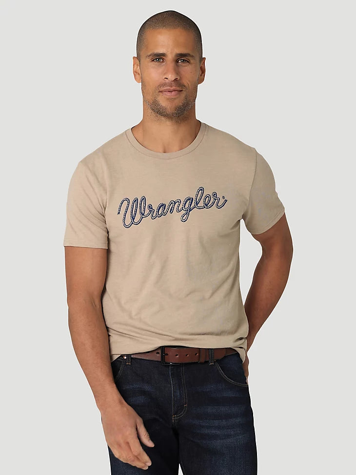 Wrangler Rope Logo Tan