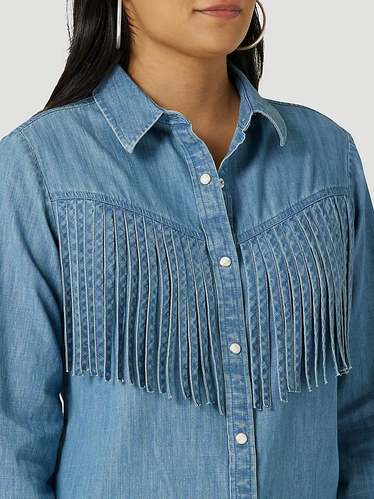 Wrangler Lila Throwback Denim Shirt
