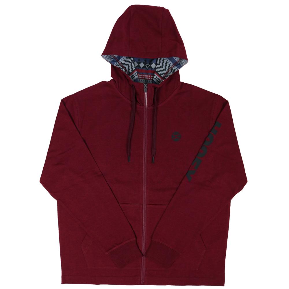 Final Sale ✨ Hooey Zed Maroon Full Zip Hoody