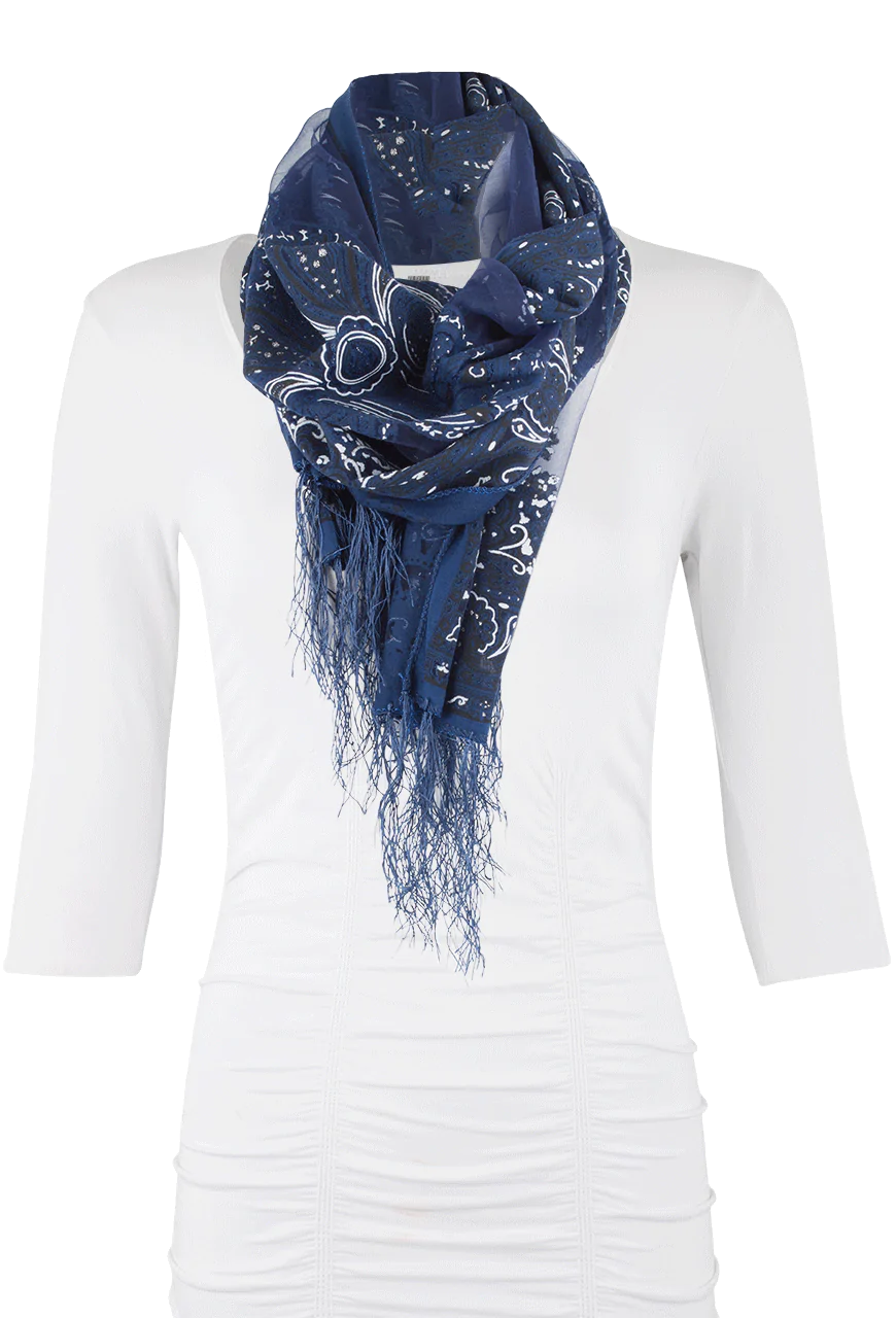 Tasha Polizzi Bandana Scarf Indigo