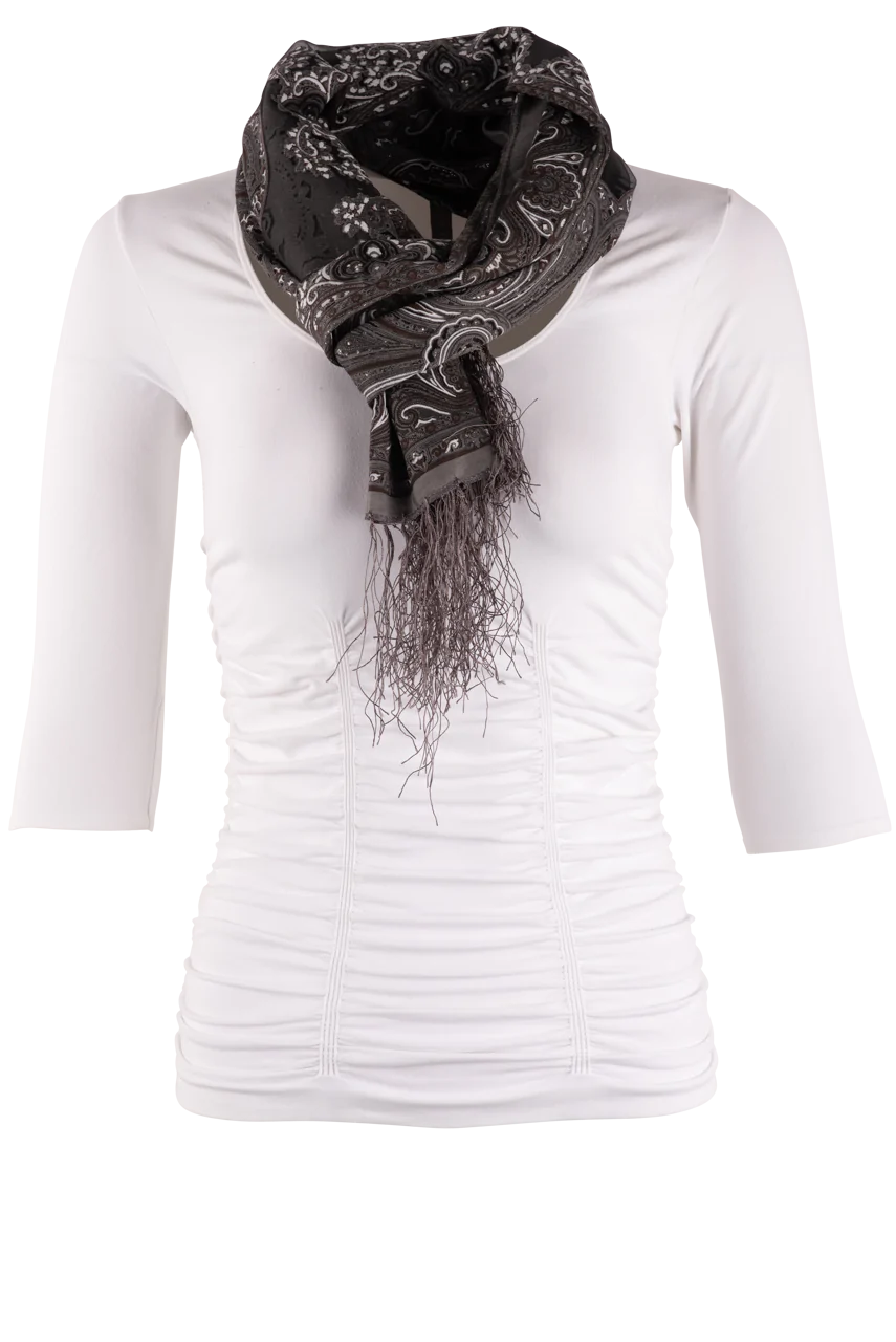 Tasha Polizzi Bandana Scarf Charcoal