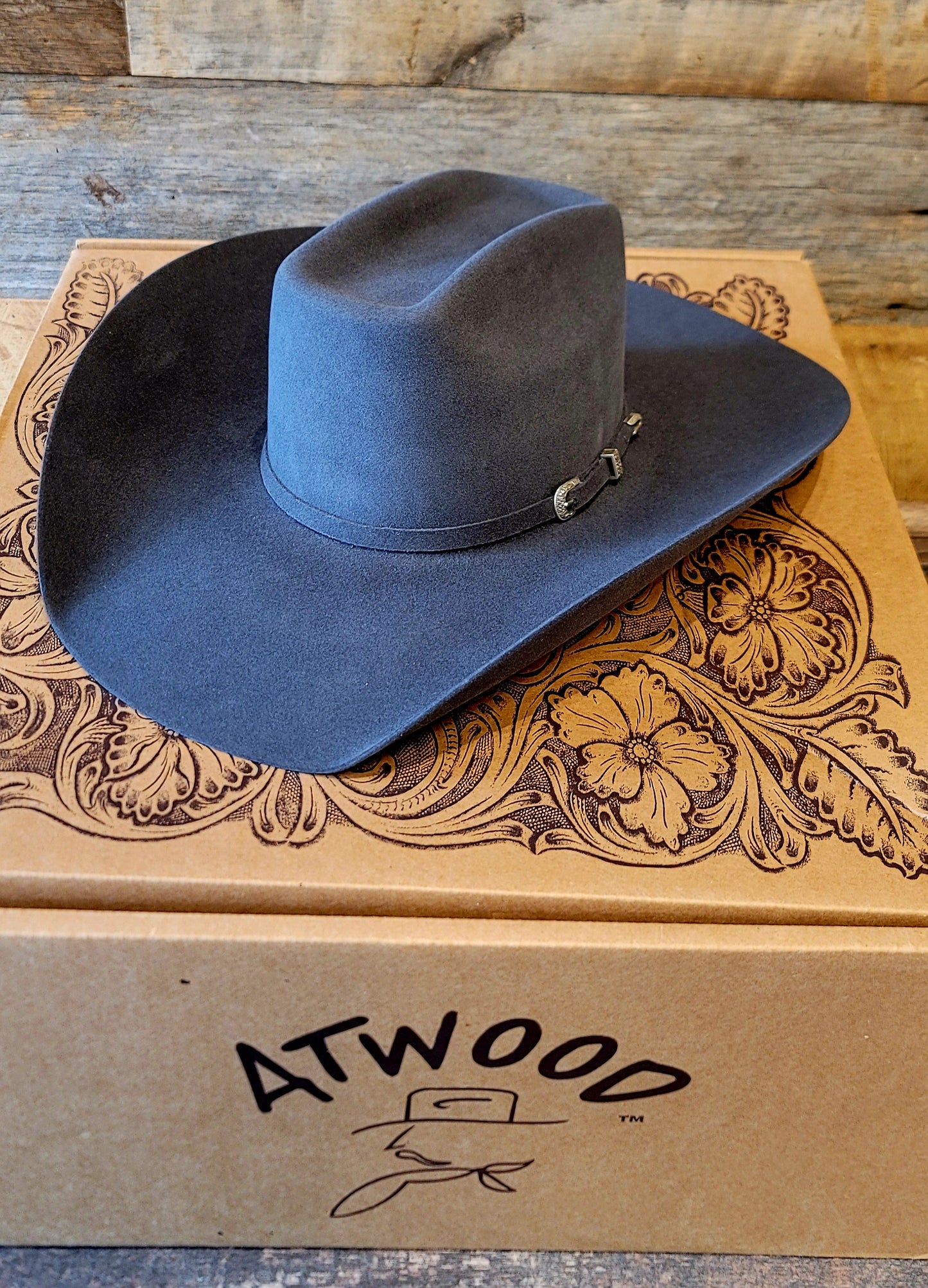 Atwood Steel Grey Kaycee Cash 5X Cowboy Hat