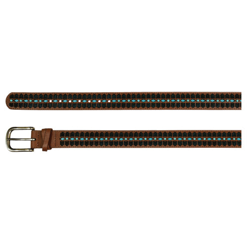 Catchfly Women's Tan Turquoise Belt