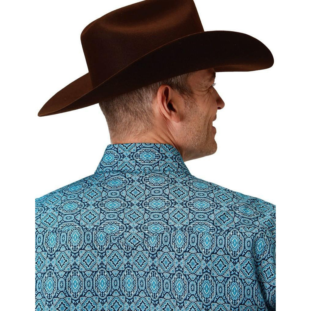 Final Sale ✨LAST ONE Medallion Paisley Men's Snap Up