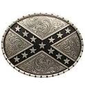 NOCONA oval flag belt buckle