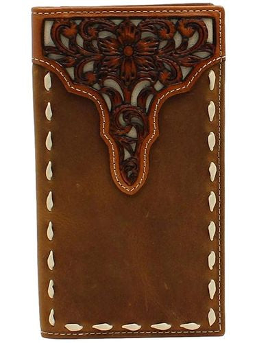 Ariat tooled lace rodeo wallet