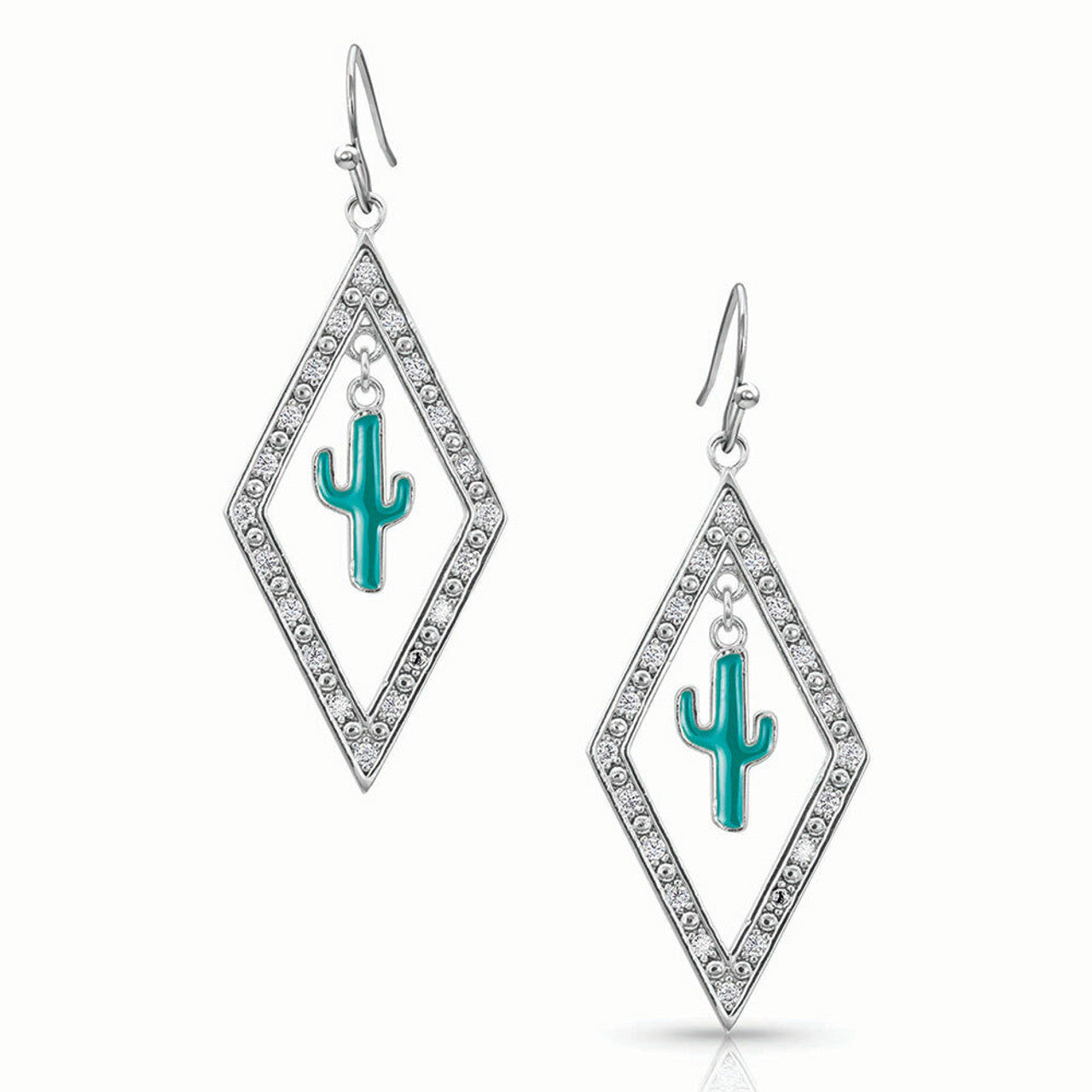 Diamond Cactus Earring by Montana Silversmiths ER4372