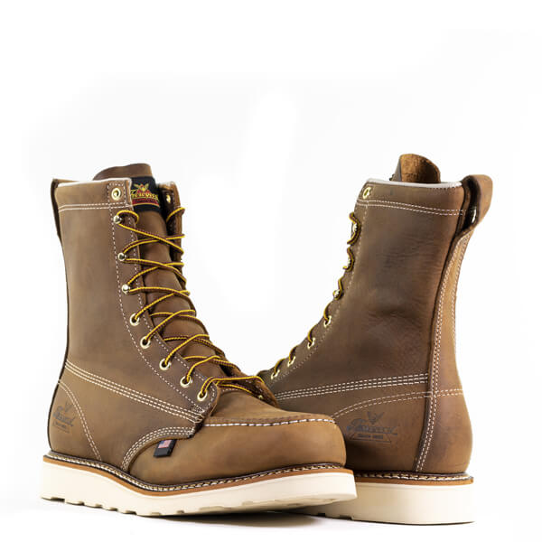 Thorogood 8" Trail Crazyhorse Moc Safety Toe Maxwear Wedge