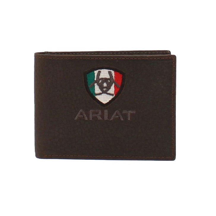 Ariat Men's Mexican Flag Bi-Fold Wallet