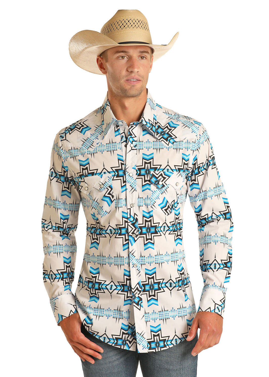 Blue Ice Men's Snap Up Shirt