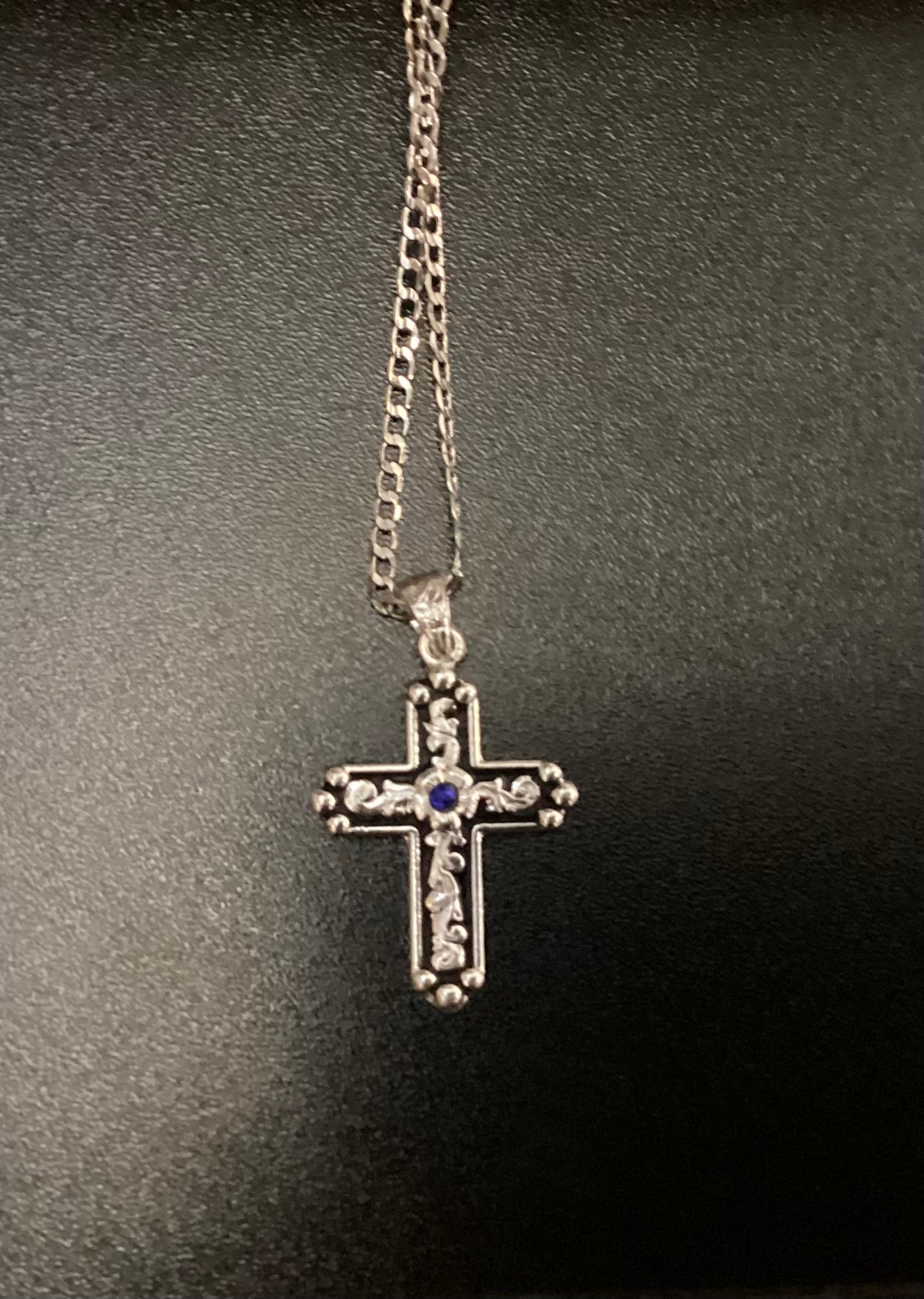 Silver Strike Small Cross Necklace