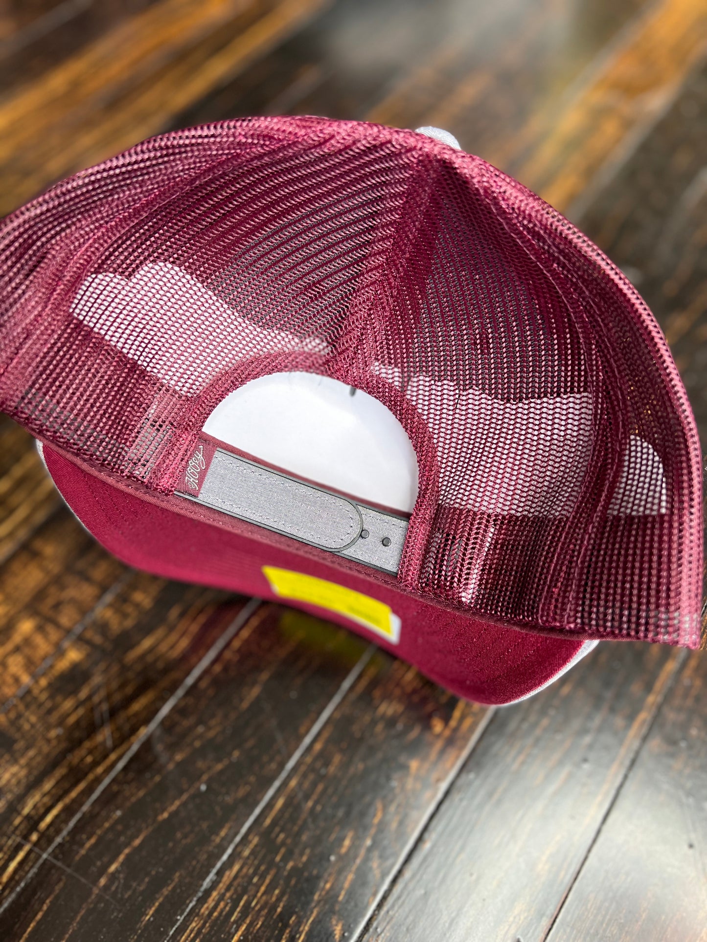 Hooey Blush Grey/Burgundy Hat
