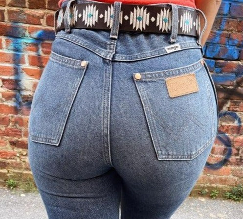 Turquoise Diamond Stitched Hooey Women's Belt