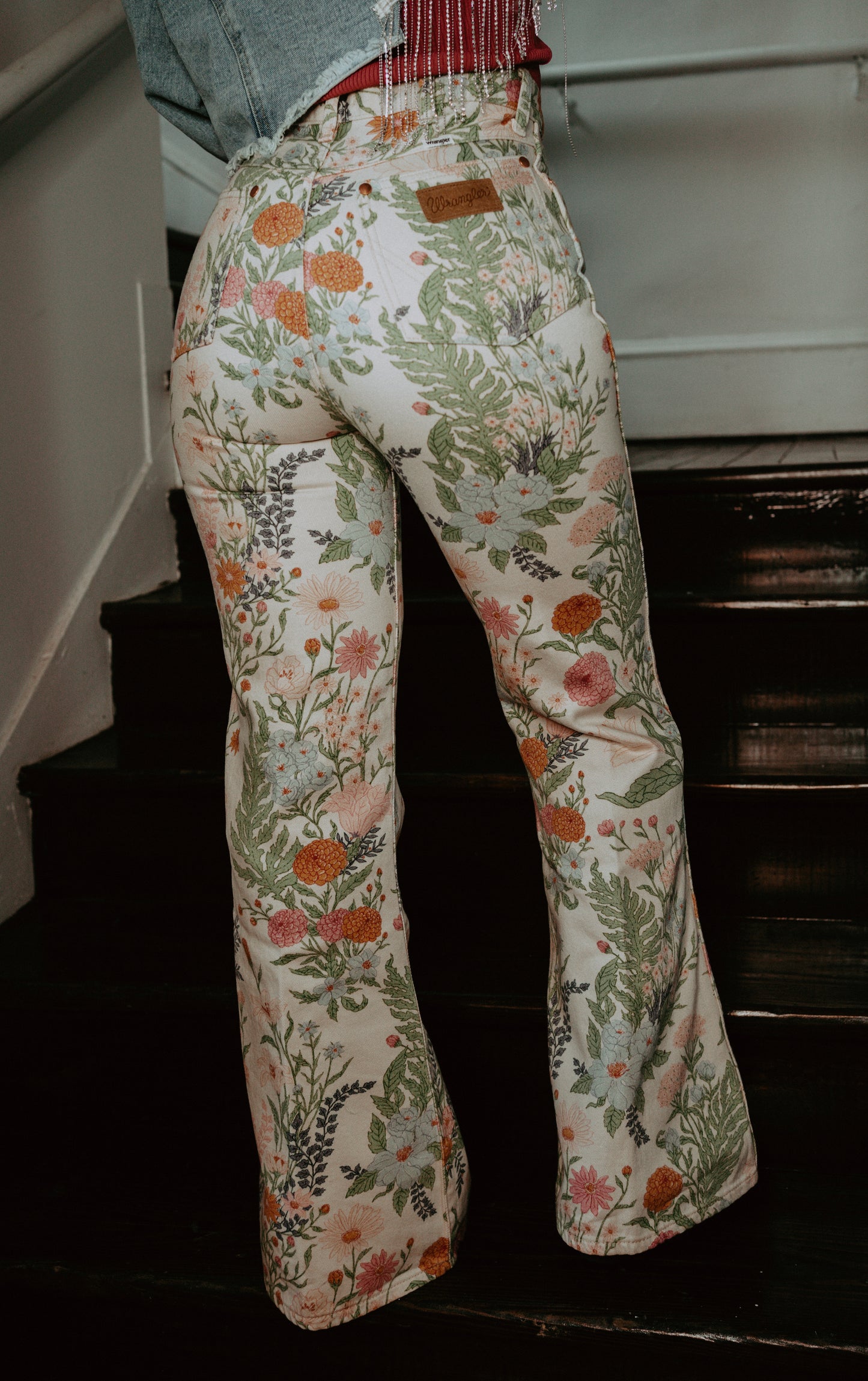 Wrangler Vintage Wildflower High Rise Flares