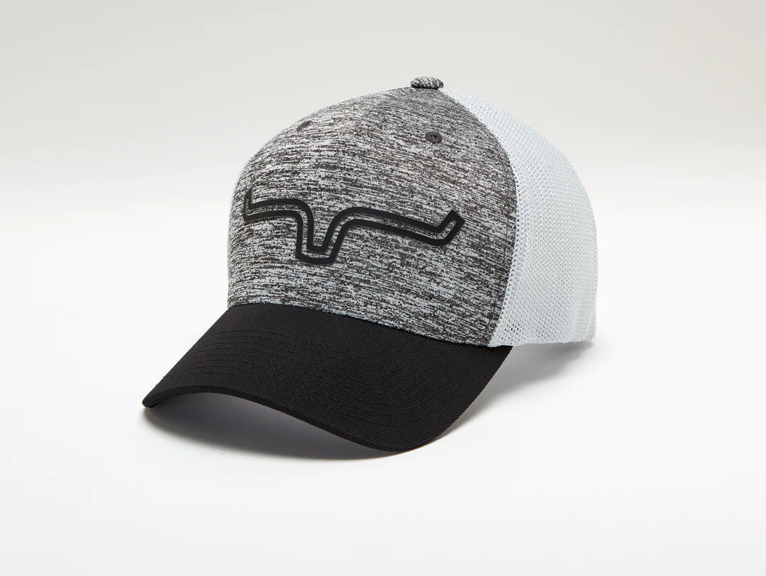 Kimes Ranch Double Trac Grey Trucker Cap