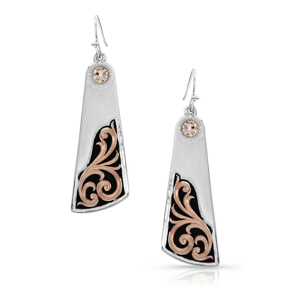Over the Horizon Rose Gold Earrings