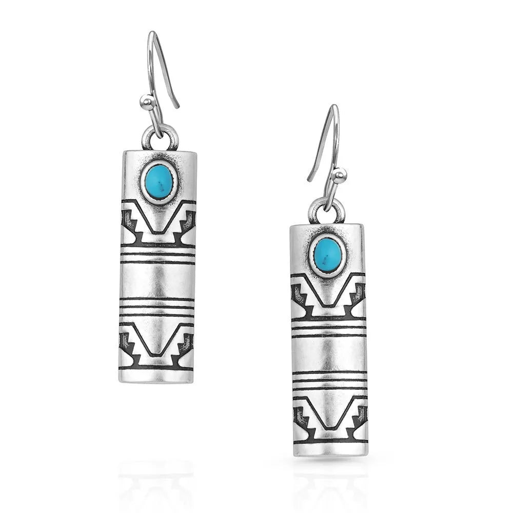 Western Stonehenge Buffed Opal Earrings