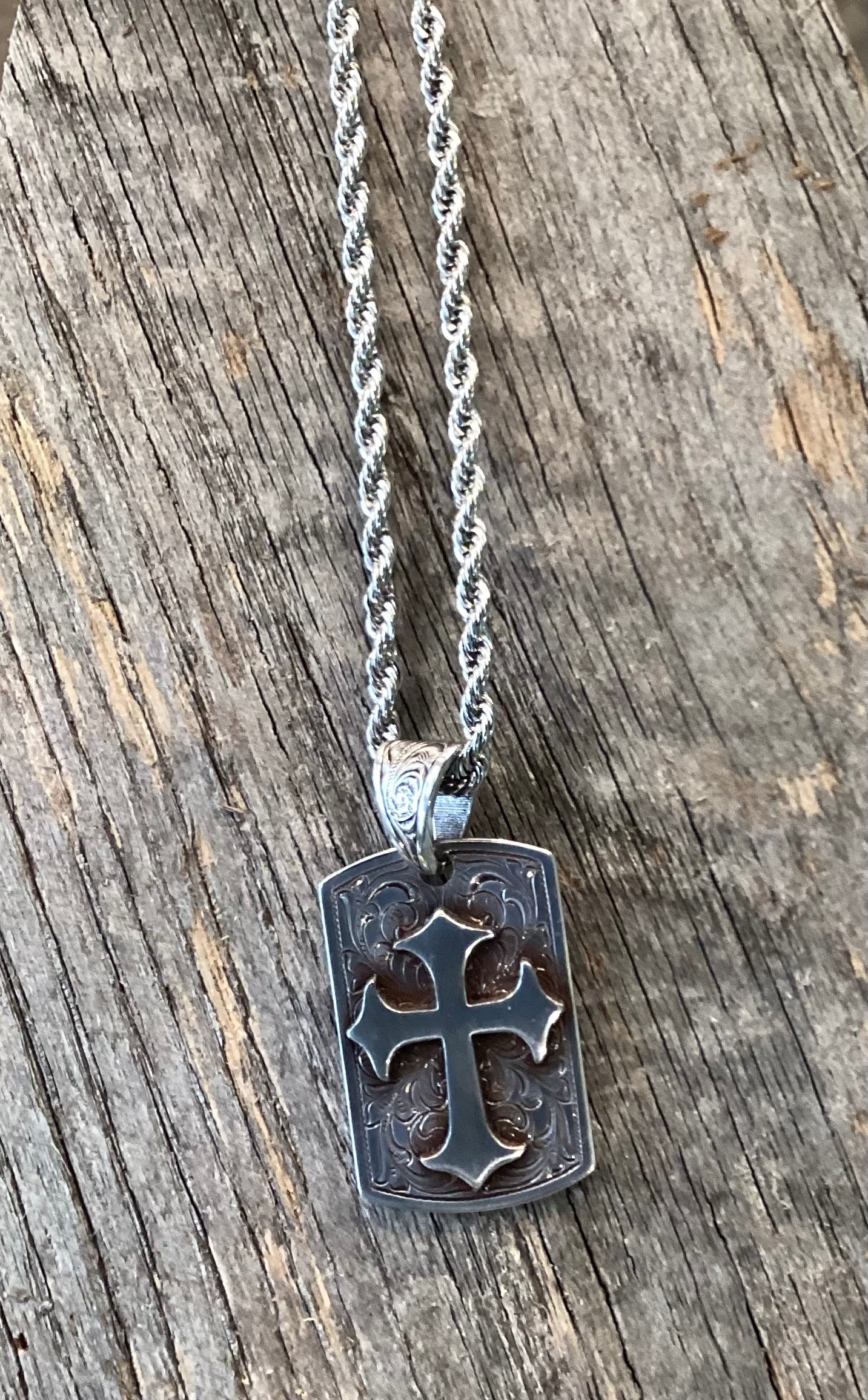 Twister Cross Dog Tag