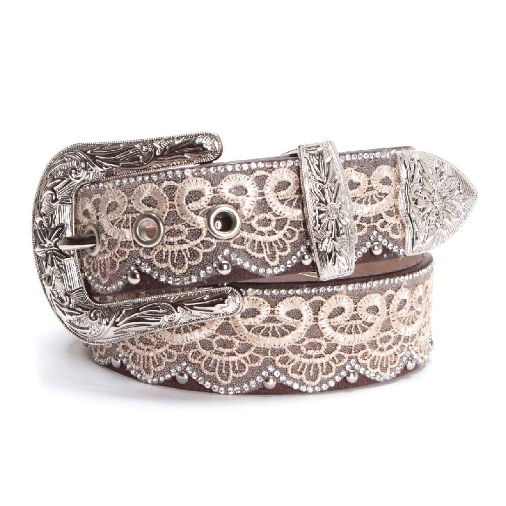 Angel Ranch Lace Brown Belt