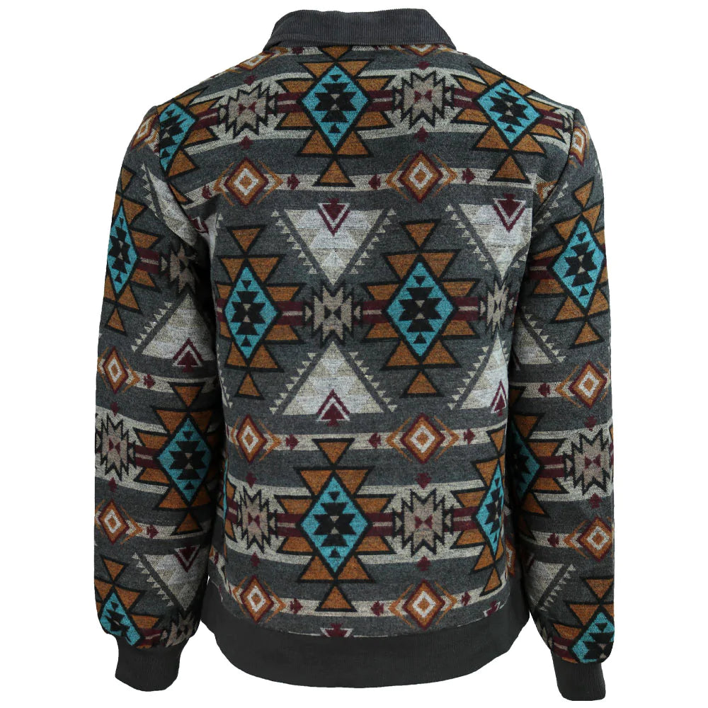 Final Sale ✨Presidio Bomber Jacket Tan & Brown Aztec