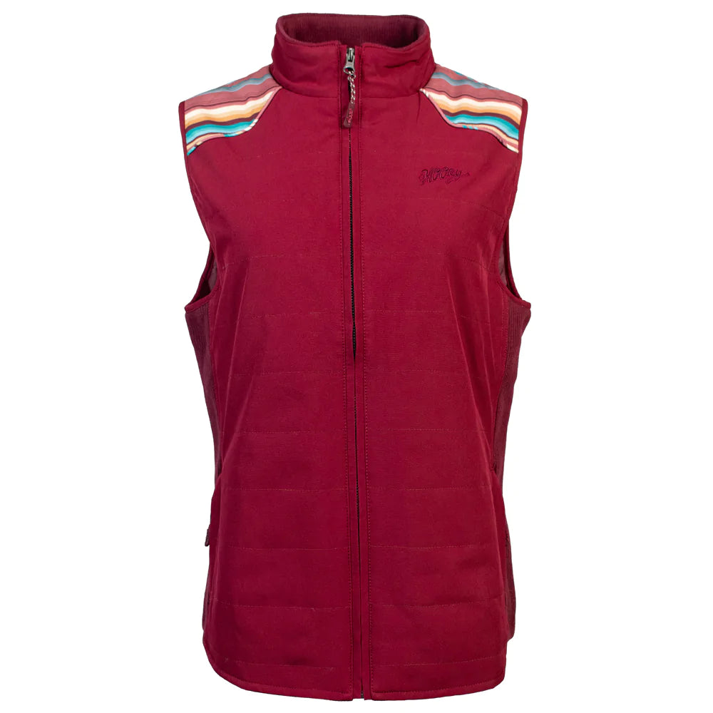 Sale ✨ Hooey Burgundy Serape Packable Vest