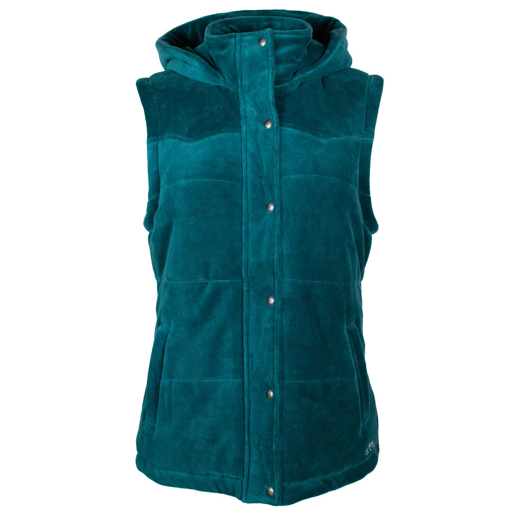 Final Sale ✨Hooey Tess Teal Hooded Vest Women's
