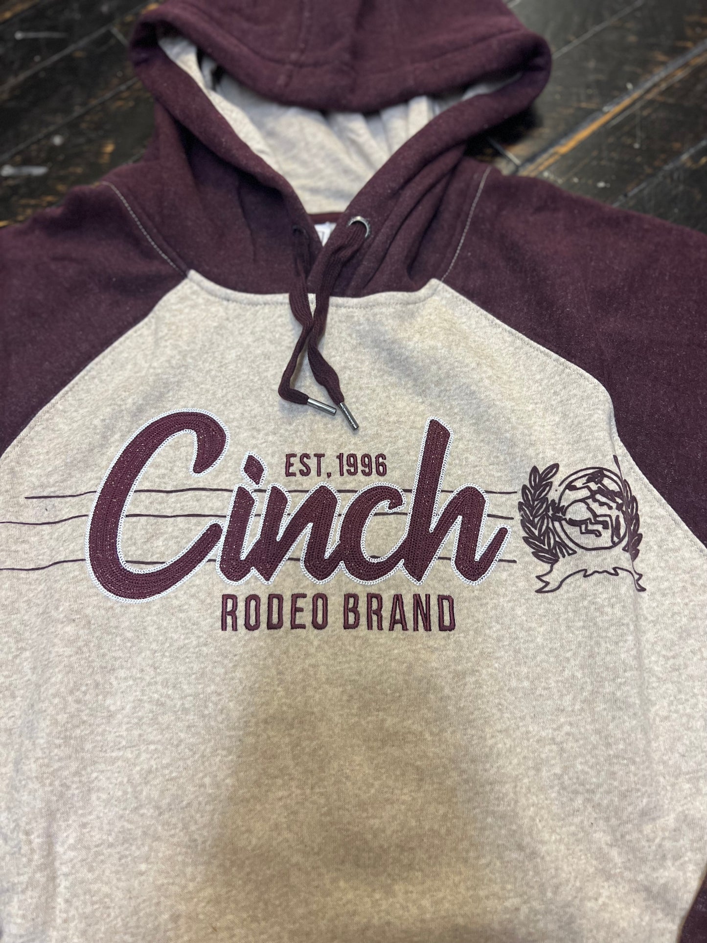 Sale ✨ Men’s Cinch Khaki and Burgundy Pull Over Hoodie