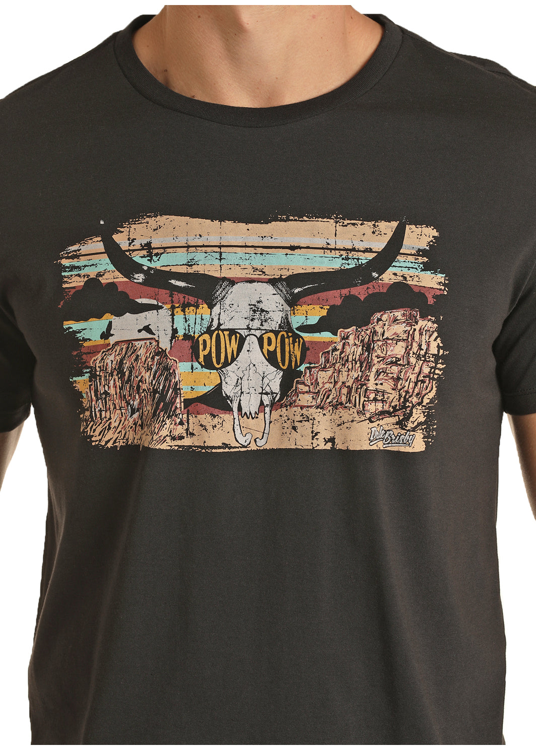 Final Sale ✨ PowPow Skull Black Men's T-Shirt