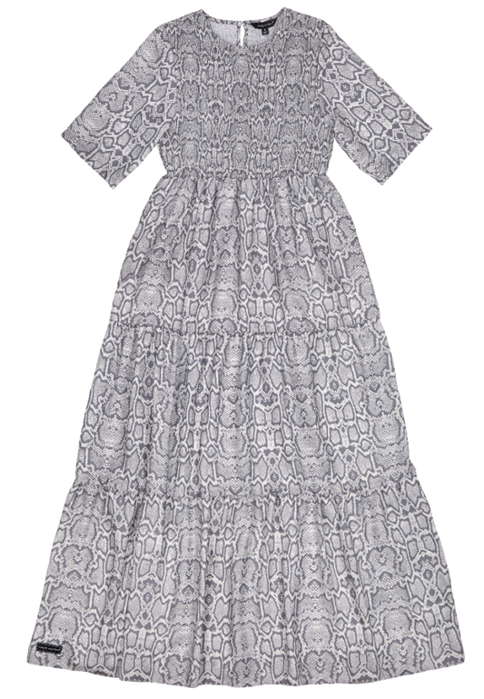 Shirred Dress Snake Women's Simply Southern