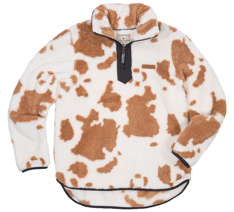 Y Neck Pull Over Cow Simply Southern