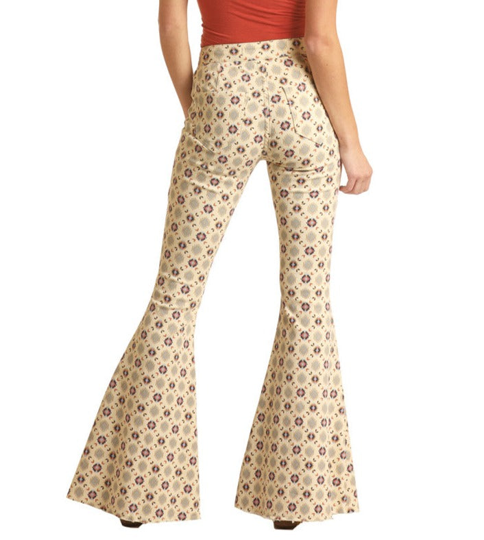 Final Sale ✨Kaisley Cream & Blue Aztec Women's Bell