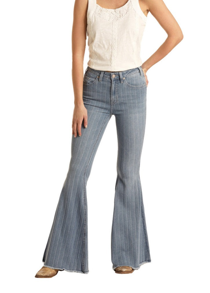 Suzi Denim & White Stripe Women's Bell