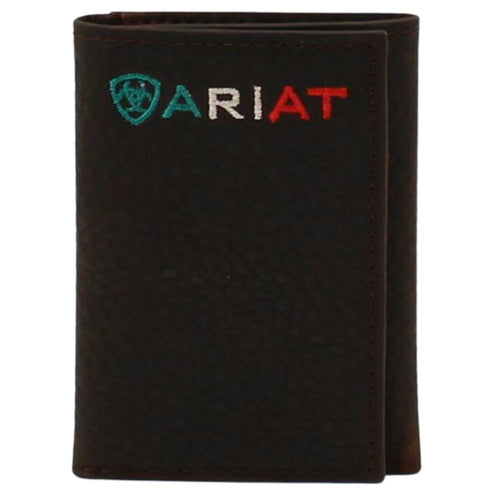 Ariat Men's Mexican Logo Tri-Fold Wallet