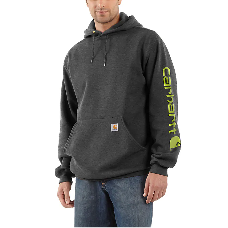 Carhartt Logo Loose Fit Sweatshirt Carbon TS0288