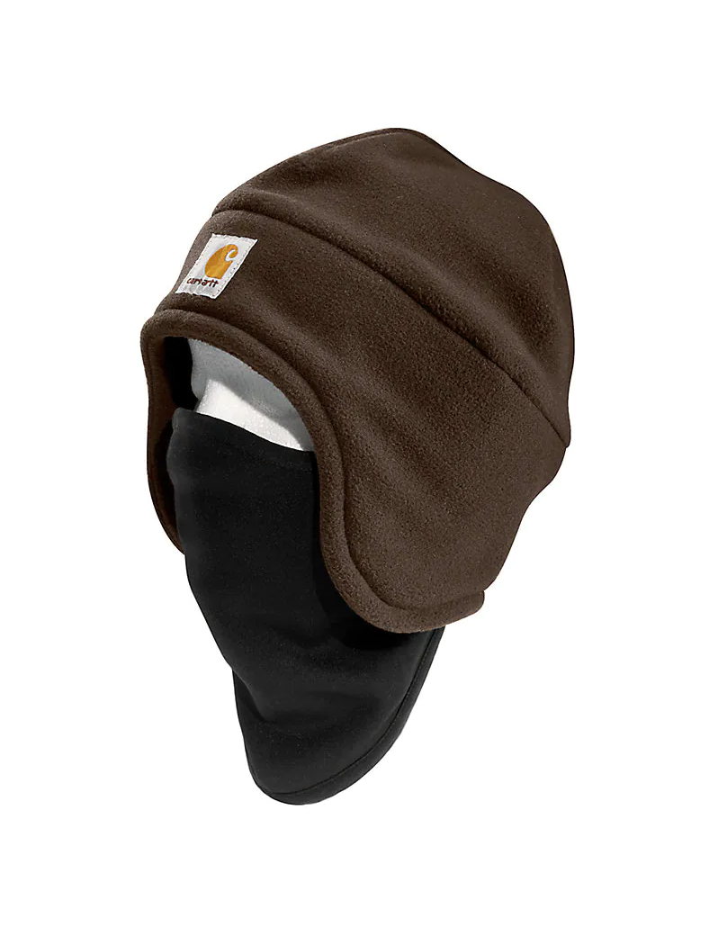 Carhartt 2-In-1 Fleece Hat Dark Brown