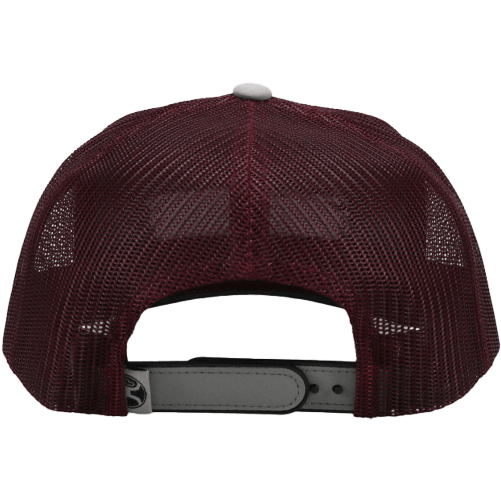Hooey Lockup Snapback Gray/Maroon