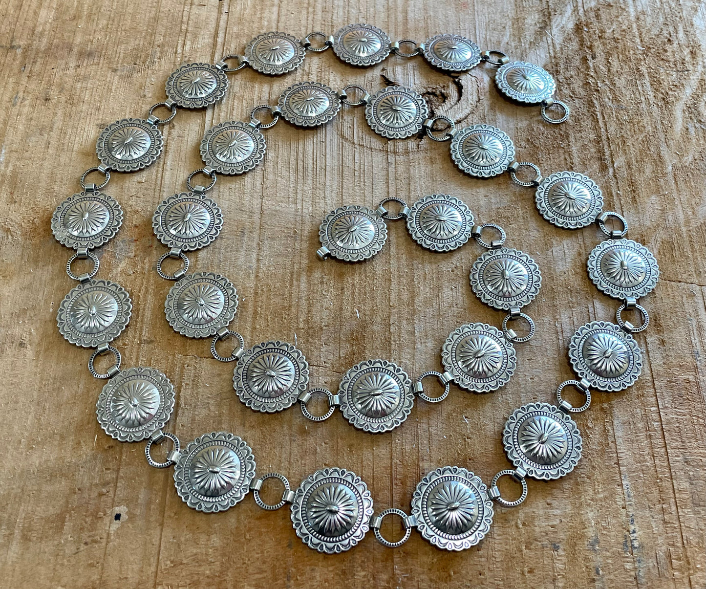 Sunburst Silver Petite Concho Belt