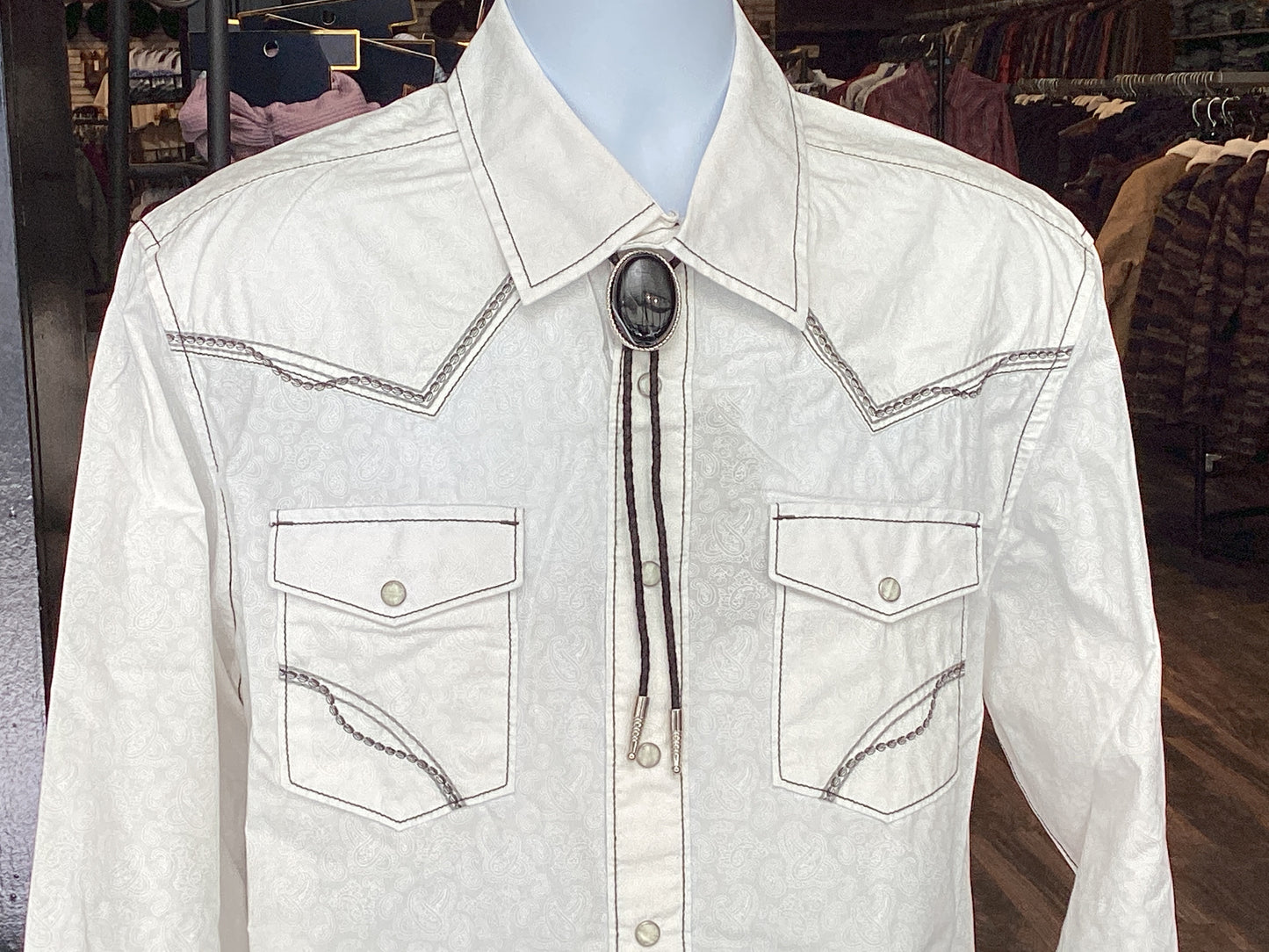 Oval Onyx Bolo Tie