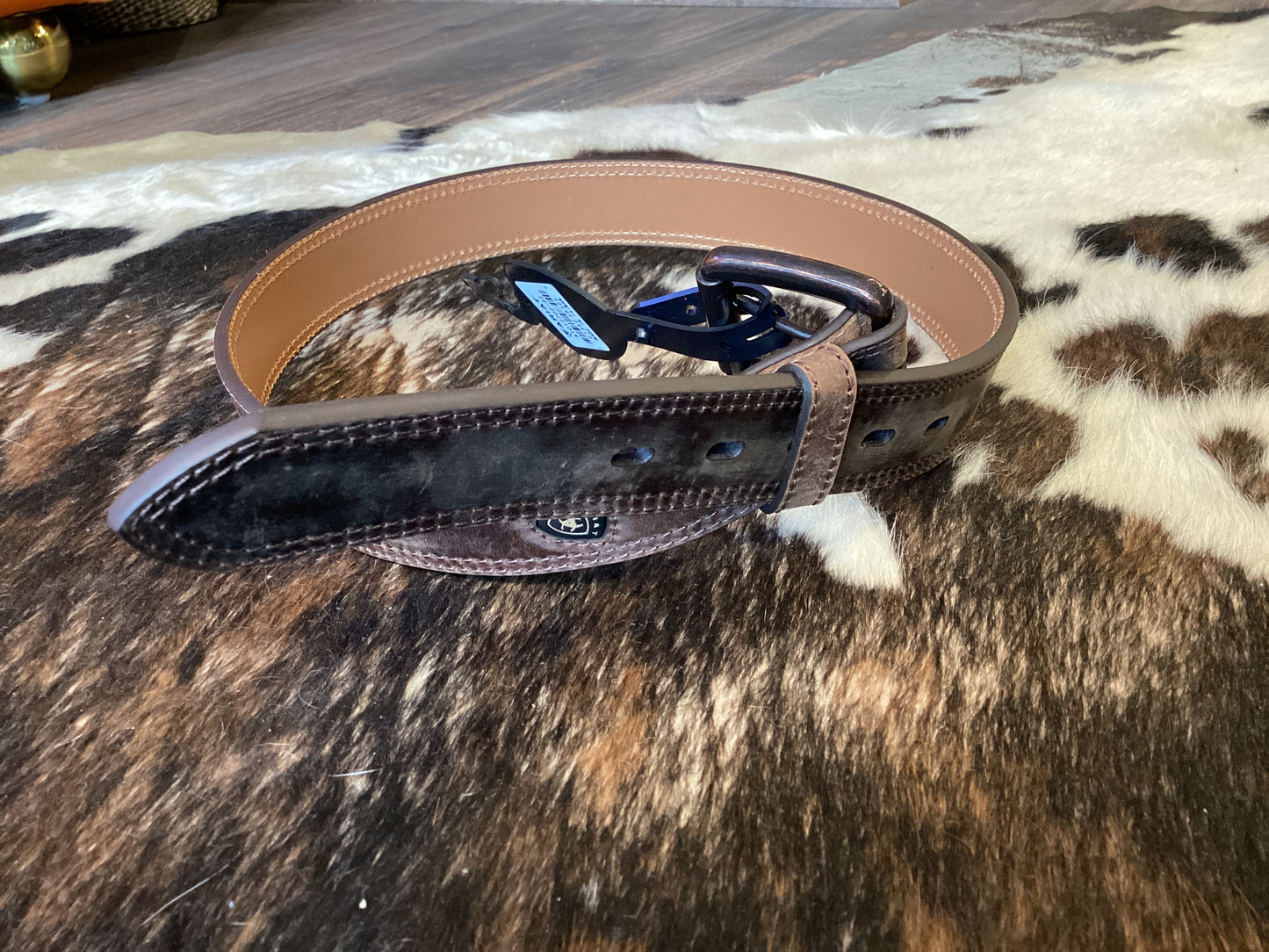 ARIAT Dark Double Stitch Belt