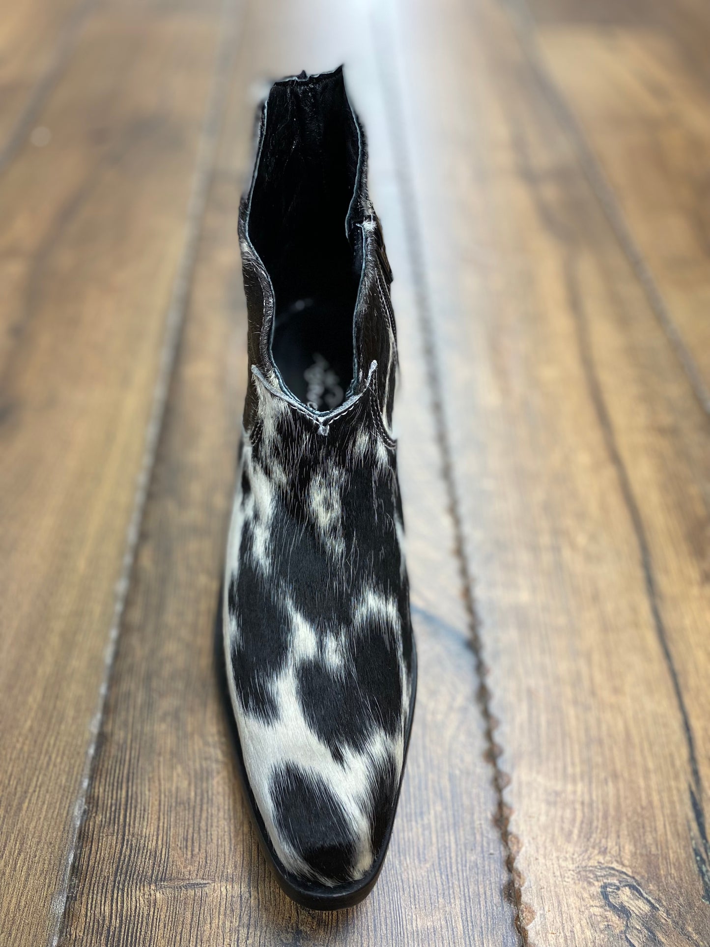 Agave sky hair on hide made in mexico ankle boots