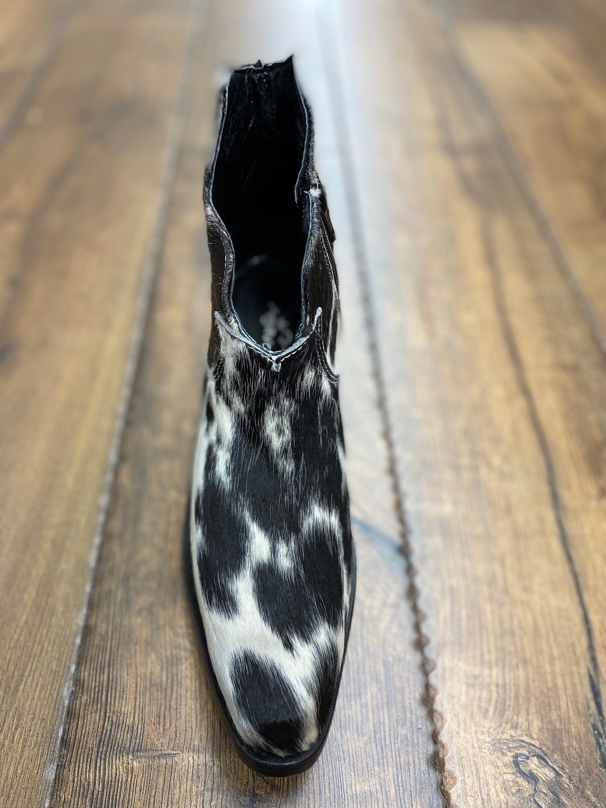 Agave sky hair on hide made in mexico ankle boots