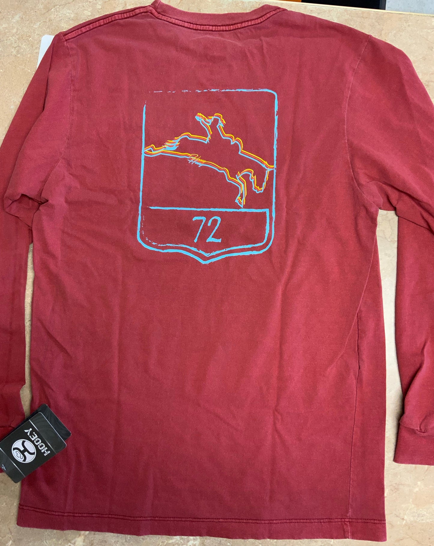 Final Sale ✨ Hooey Short Go Maroon Long Sleeve Shirt