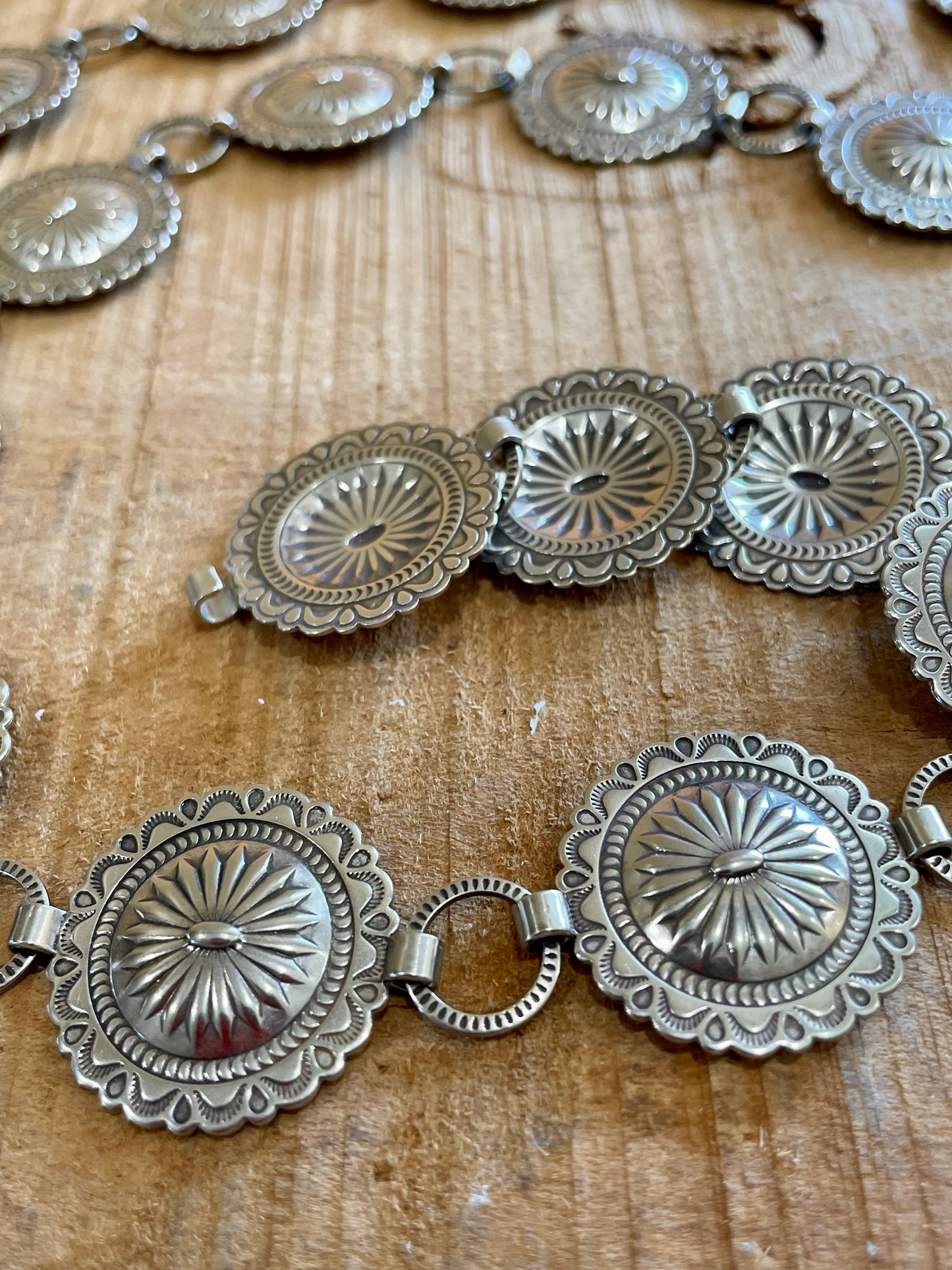 Sunburst Silver Petite Concho Belt