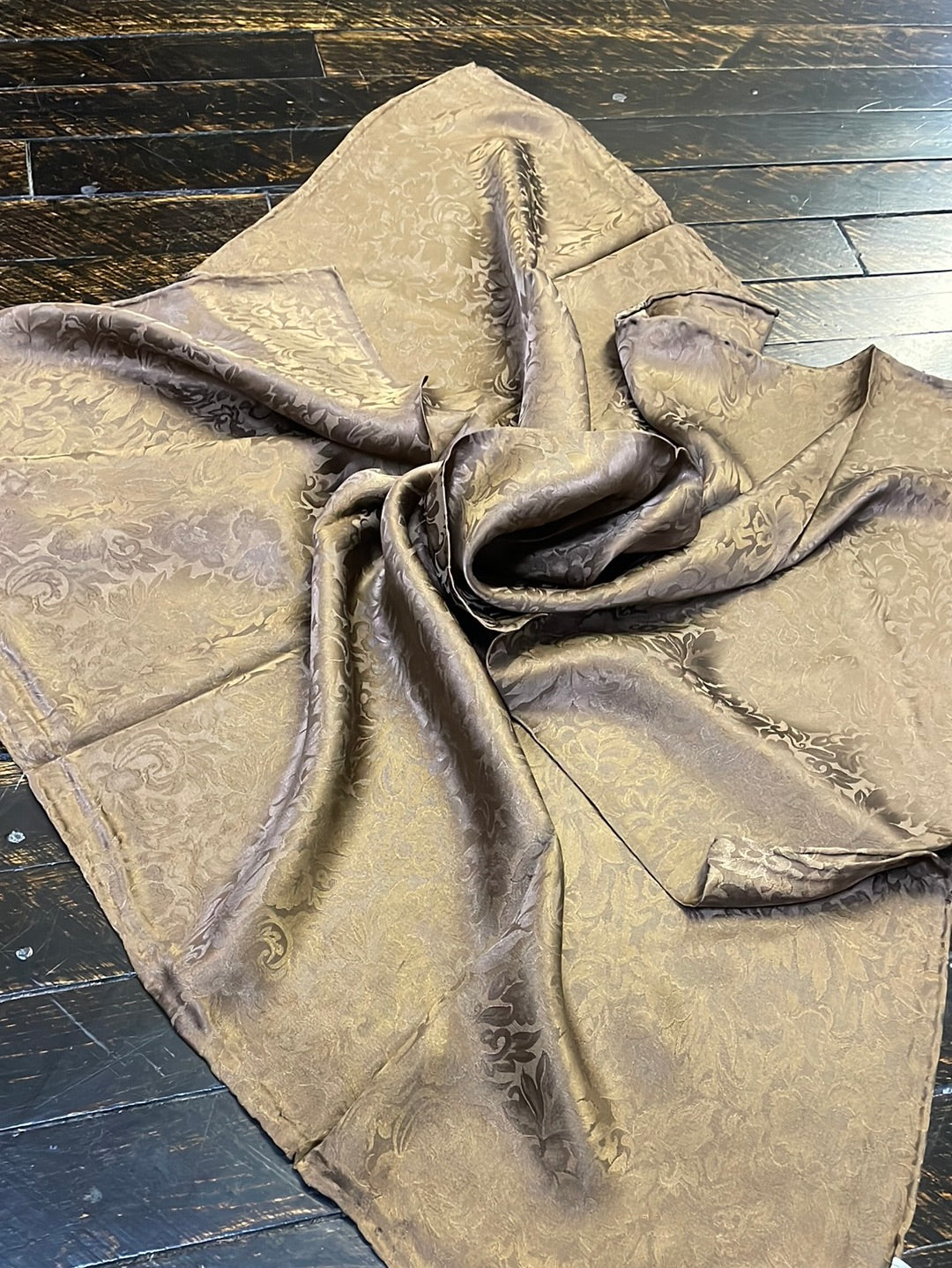 Etched Chocolate Wild Rag - full size