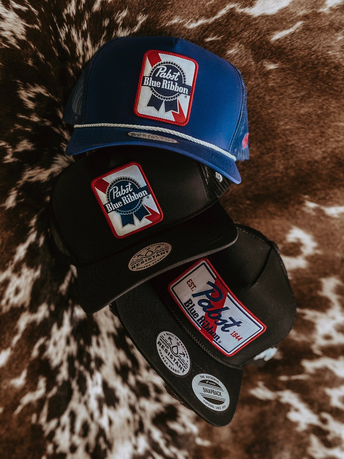 Hooey Pabst Blue Ribbon Blue Trucker