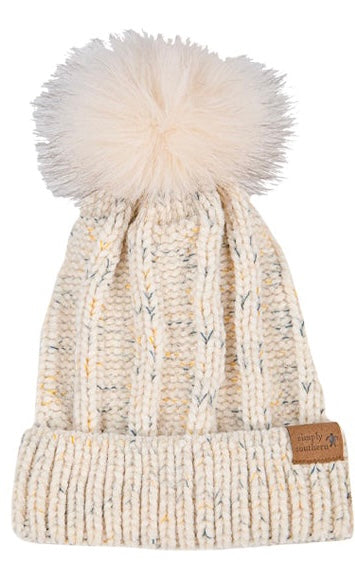 Chenille Puff Beanie Simply Southern