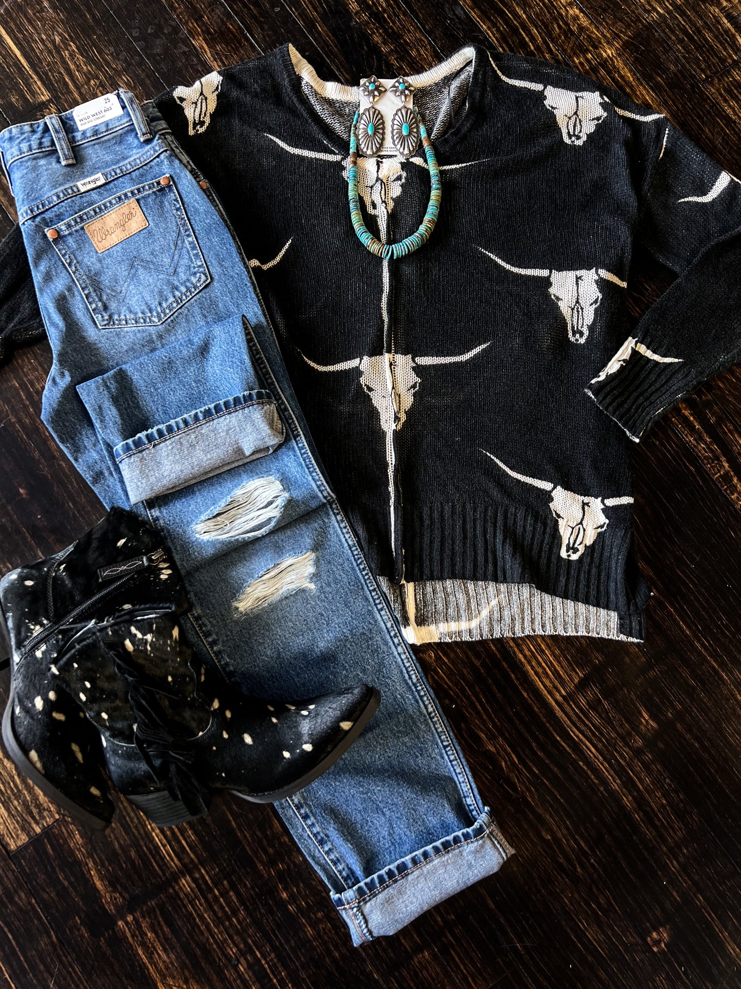 The Diesel Cropped Wranglers distressed stretch