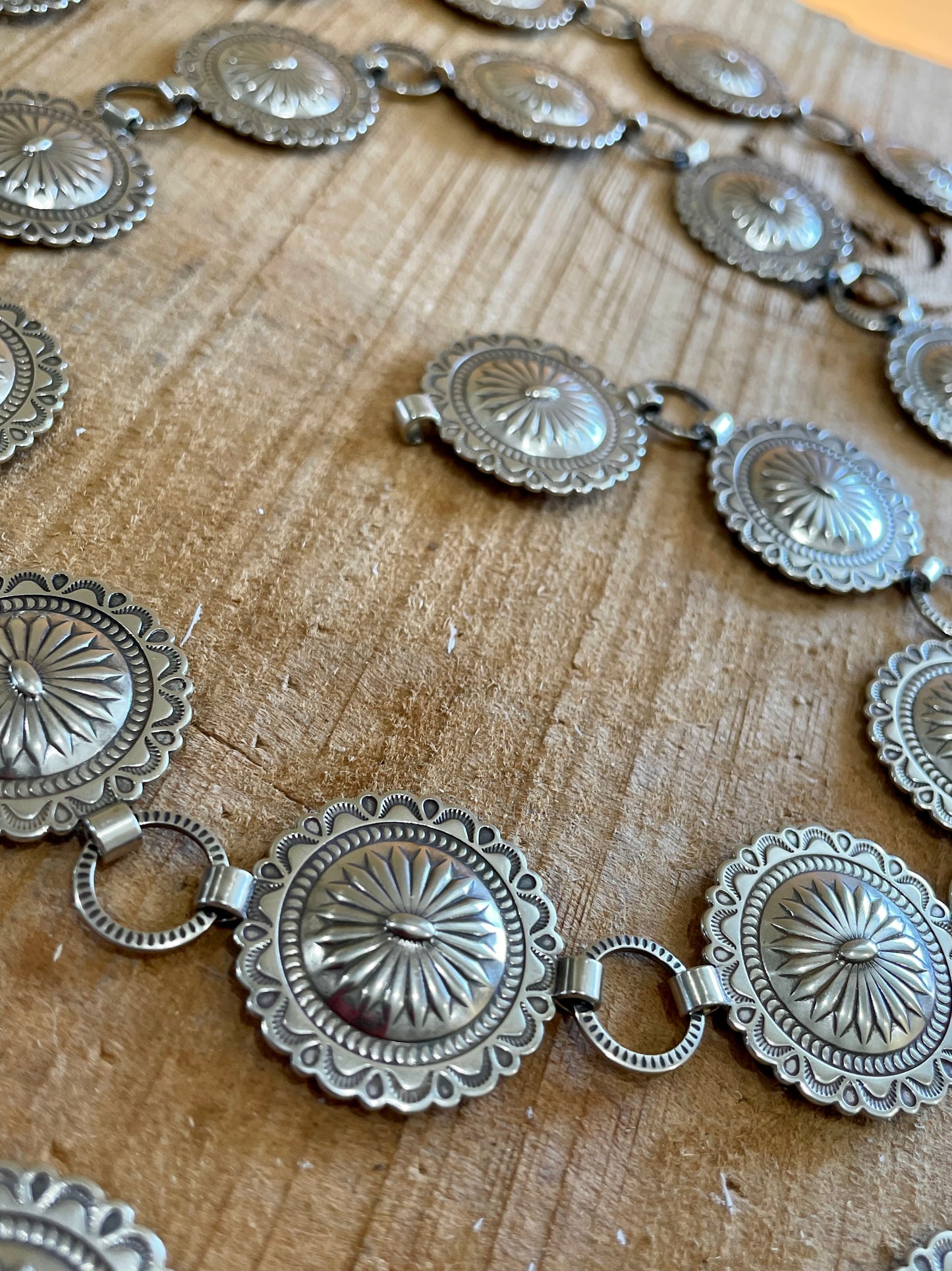Sunburst Silver Petite Concho Belt