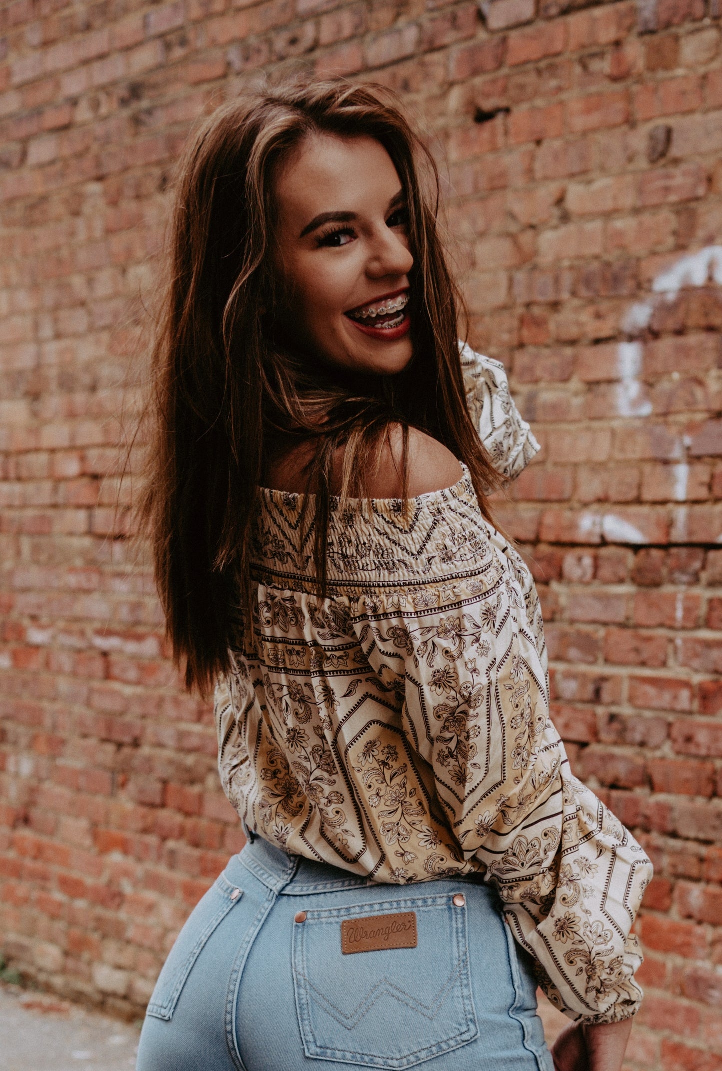 Final Sale ✨Wrangler Retro Women's Off The Shoulder Top