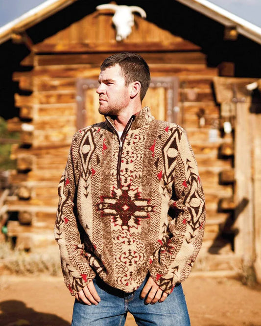 Final Sale ✨ Dalton Aztec Fleece 1/4 Zip